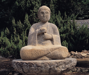 영천 화남리 석조여래좌상(永川華南里石造如來坐像) 사진